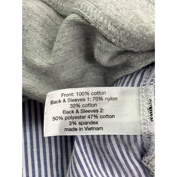 Lane Bryant Womens Mixed Media Top Size 22/24 Sweatshirt Dress Shirt Lace Overla - Picture 6 of 8